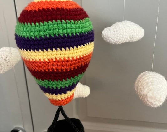 Rainbow Hot Air Balloon Mobile