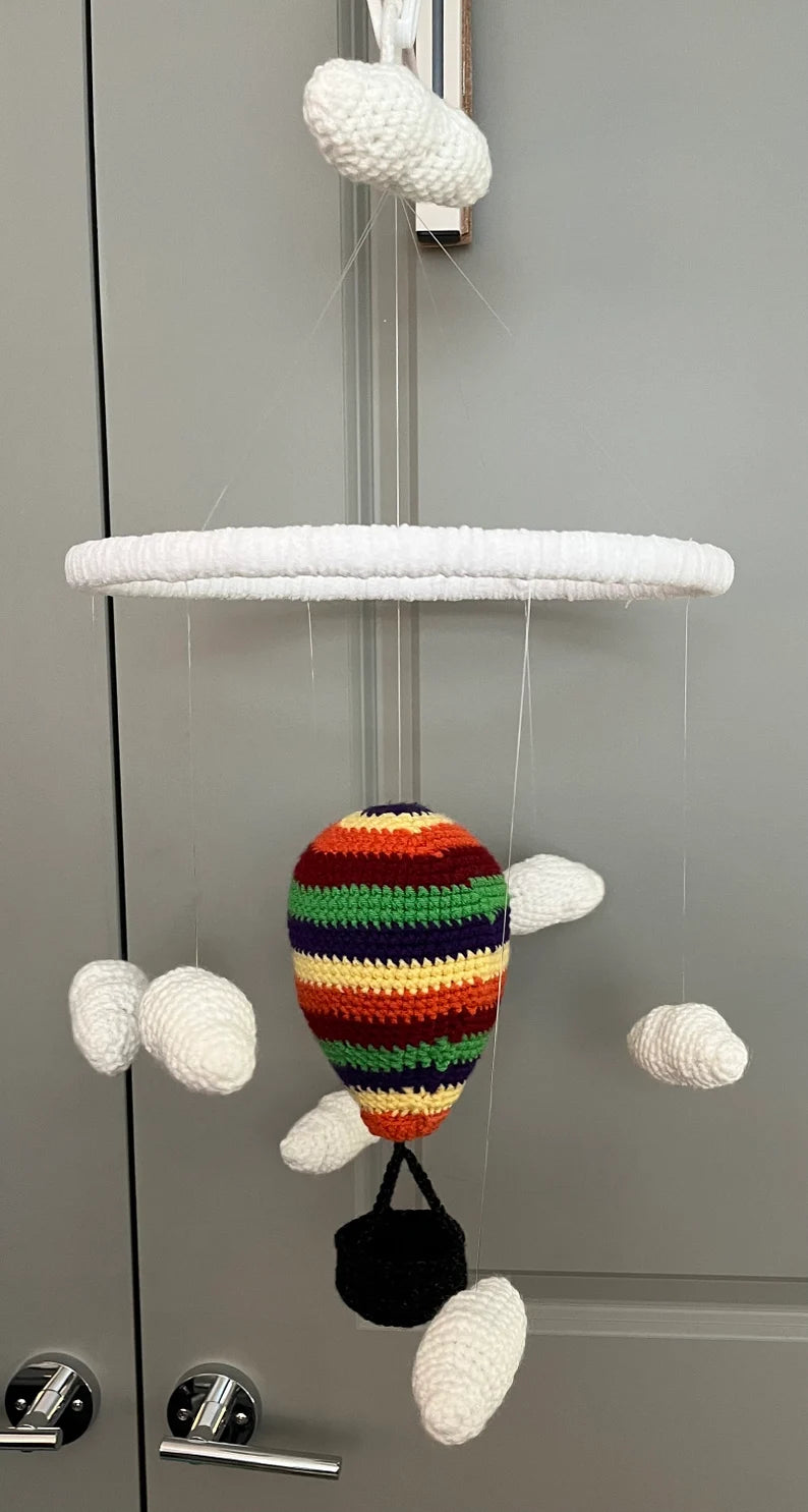 Rainbow Hot Air Balloon Mobile